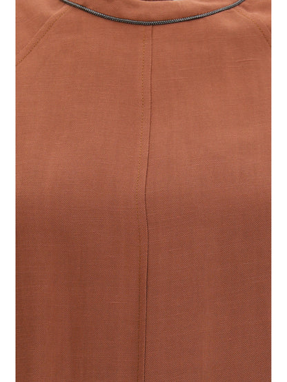 BRUNELLO CUCINELLI Midi linen Dress
