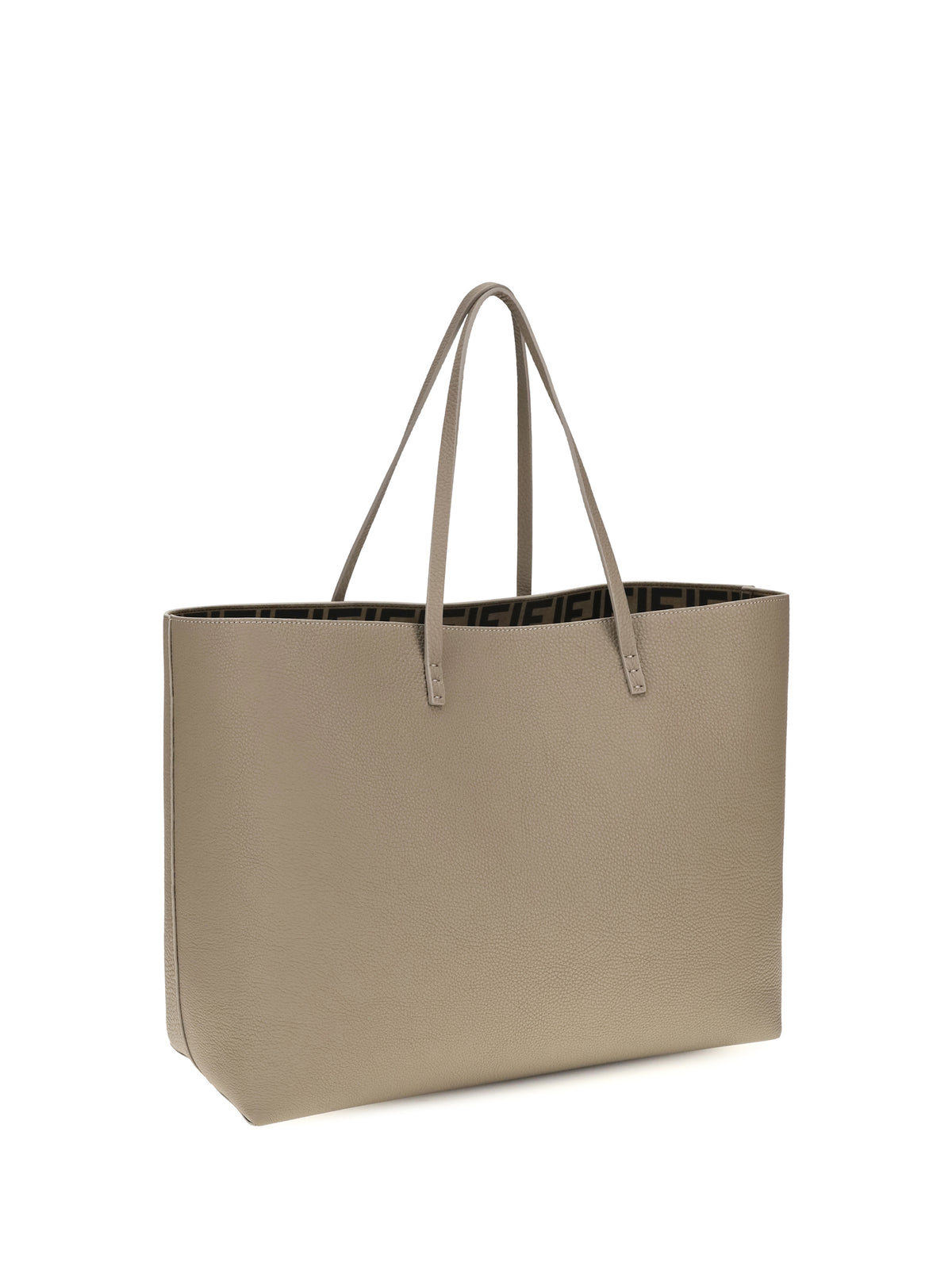 Fendi Medium Roll Roman leather Shopping Bag - Corda+Moro