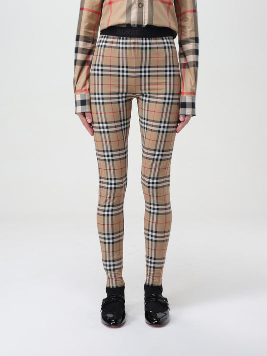 Burberry Pants Woman Beige
