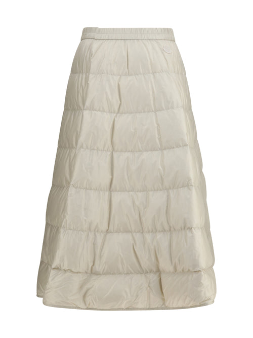 Moncler Padded A-line Skirt - Light Beige