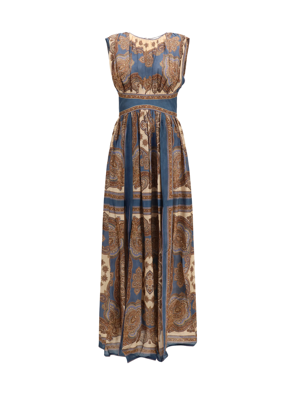 Zimmermann Mahon long Dress - Dark Blue Paisley
