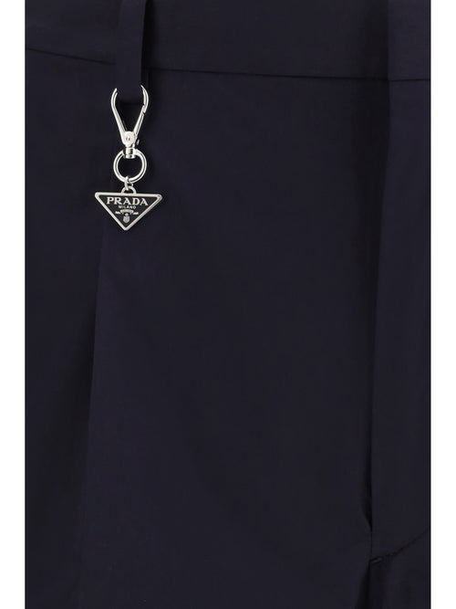 Prada Tailored cotton poplin Pants - Blue