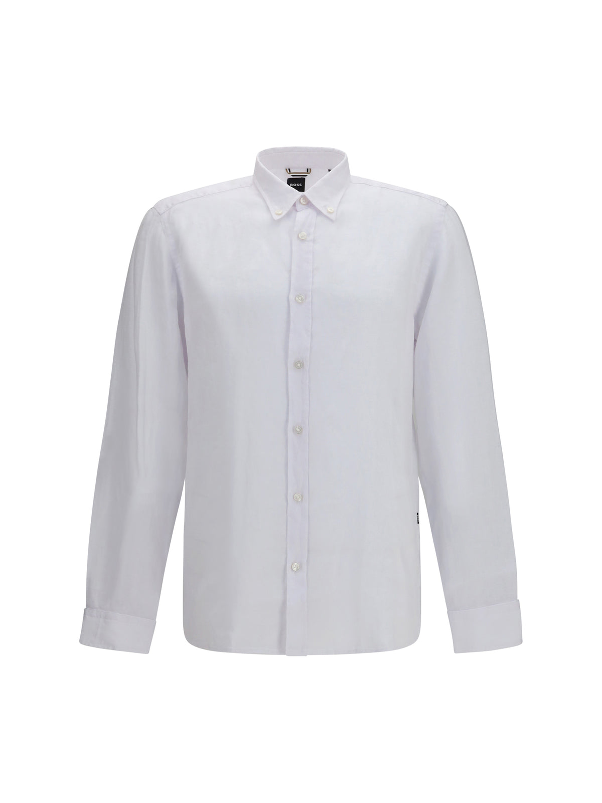 Hugo Boss Black Regular-fit linen Shirt - White