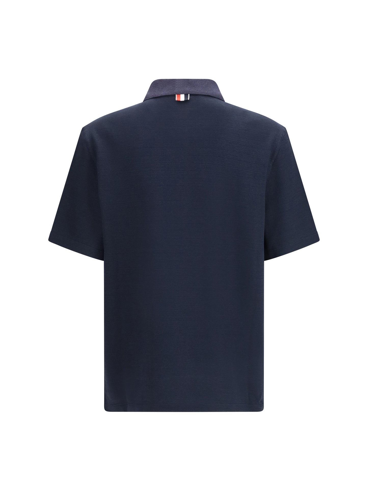 THOM BROWNE Short-sleeve Polo with chest pocket