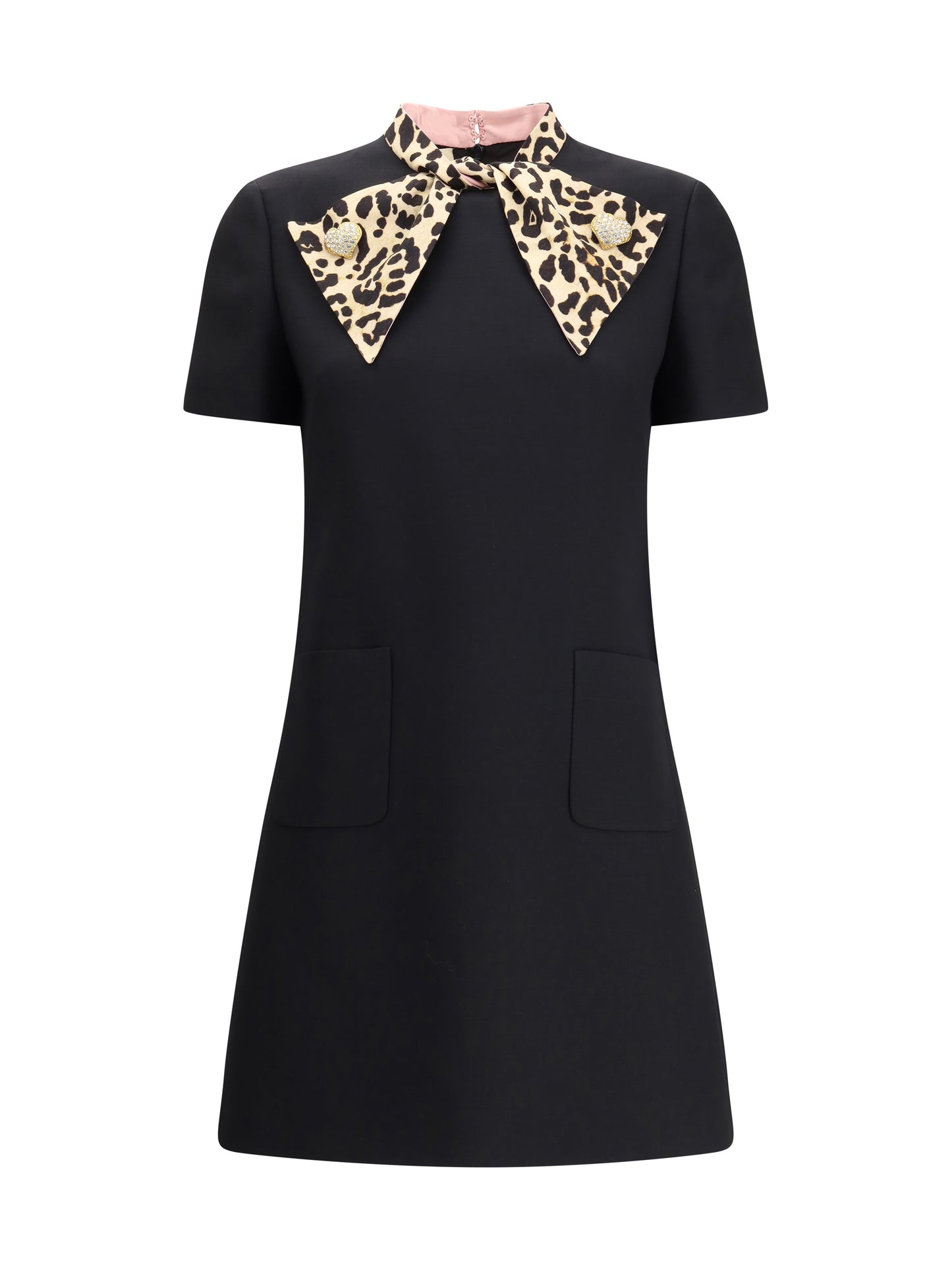 VALENTINO Crepe couture short Dress