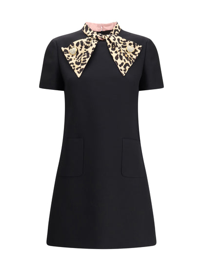 VALENTINO Crepe couture short Dress