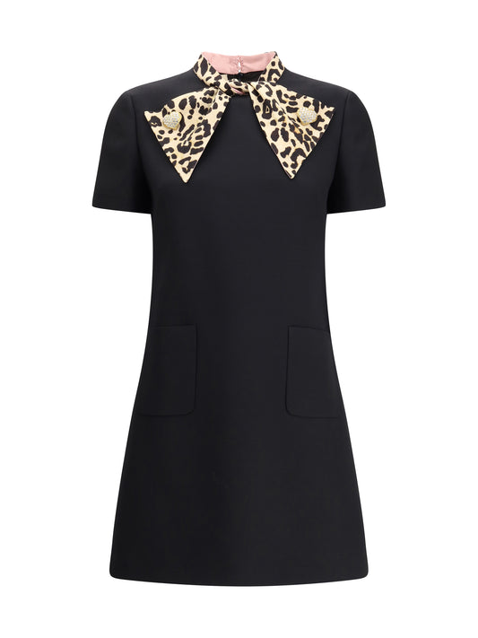 VALENTINO Crepe couture short Dress