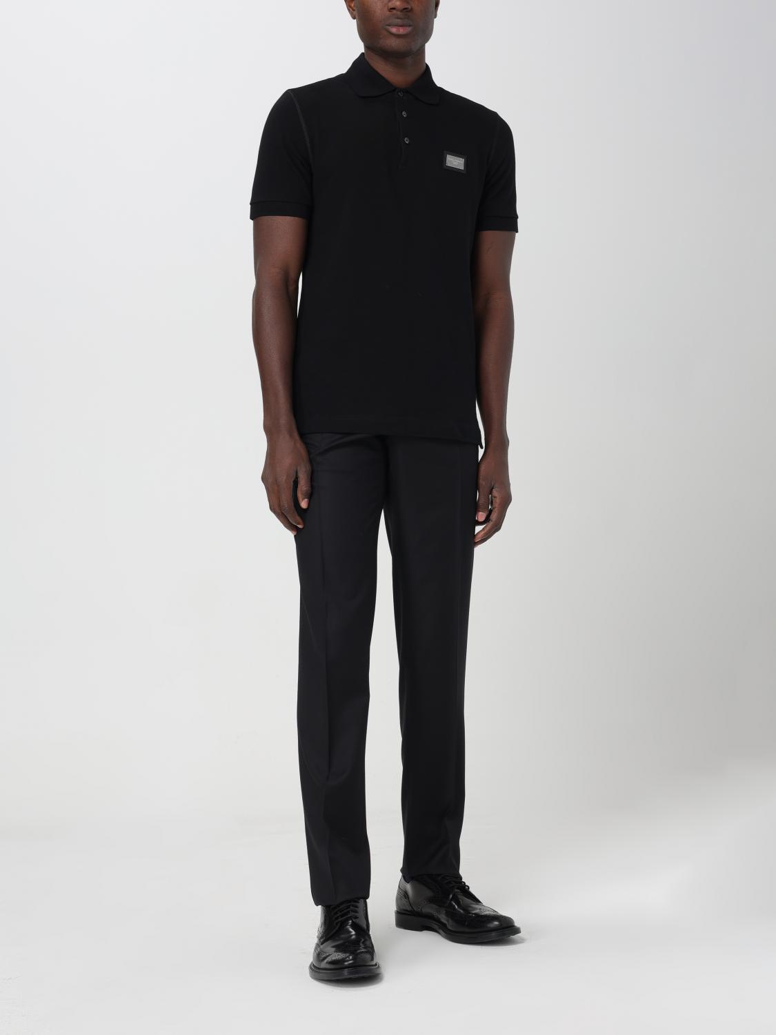 Dolce & Gabbana Polo Shirt Men Black