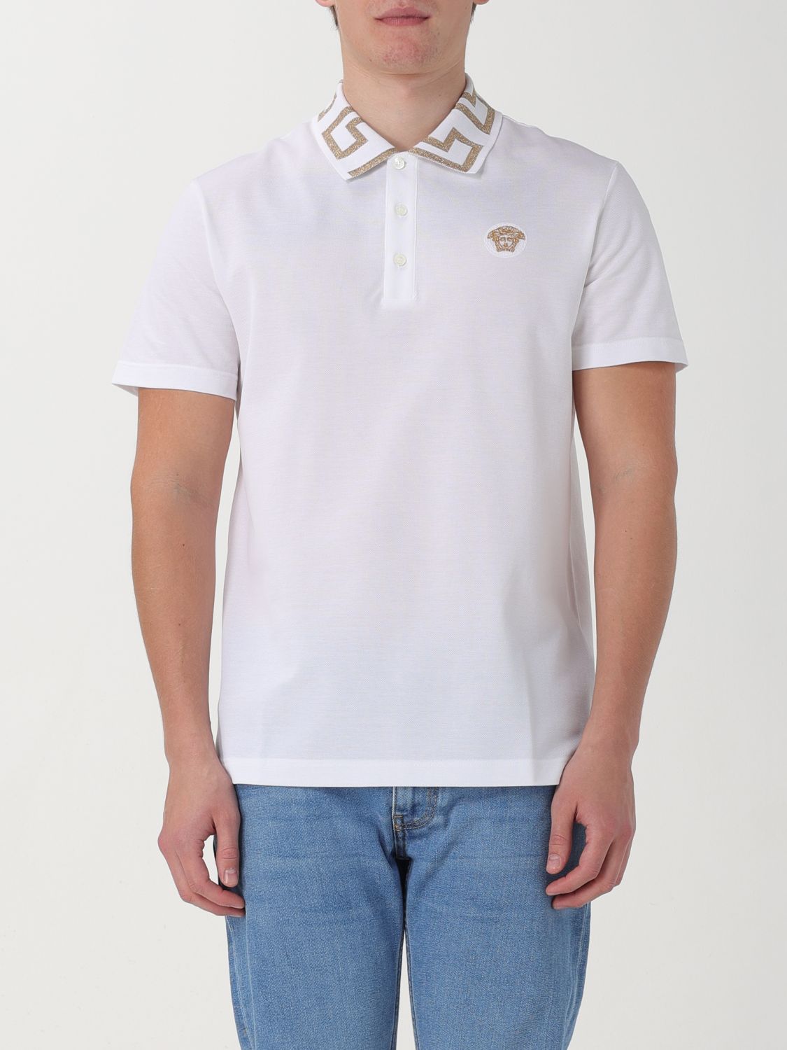Versace Polo Shirt Men White