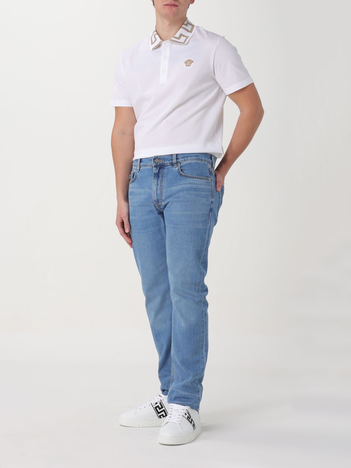 Versace Polo Shirt Men White