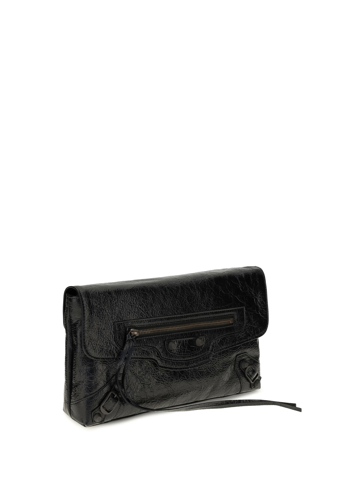 Balenciaga Le City Clutch in lambskin - Black