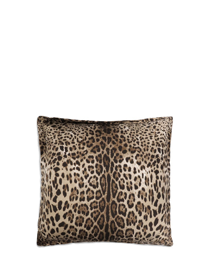 Dolce & Gabbana Large Duchesse cotton Cushion - Leopardo