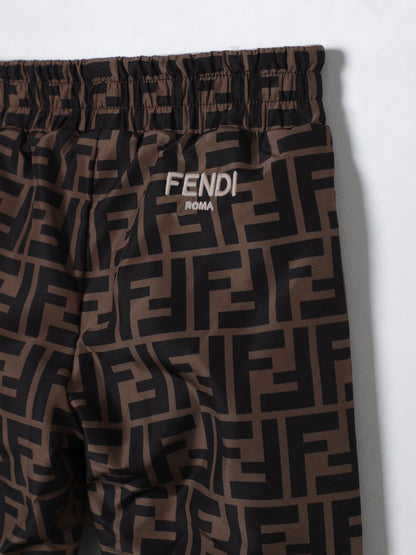 Fendi Pants Kids Beige