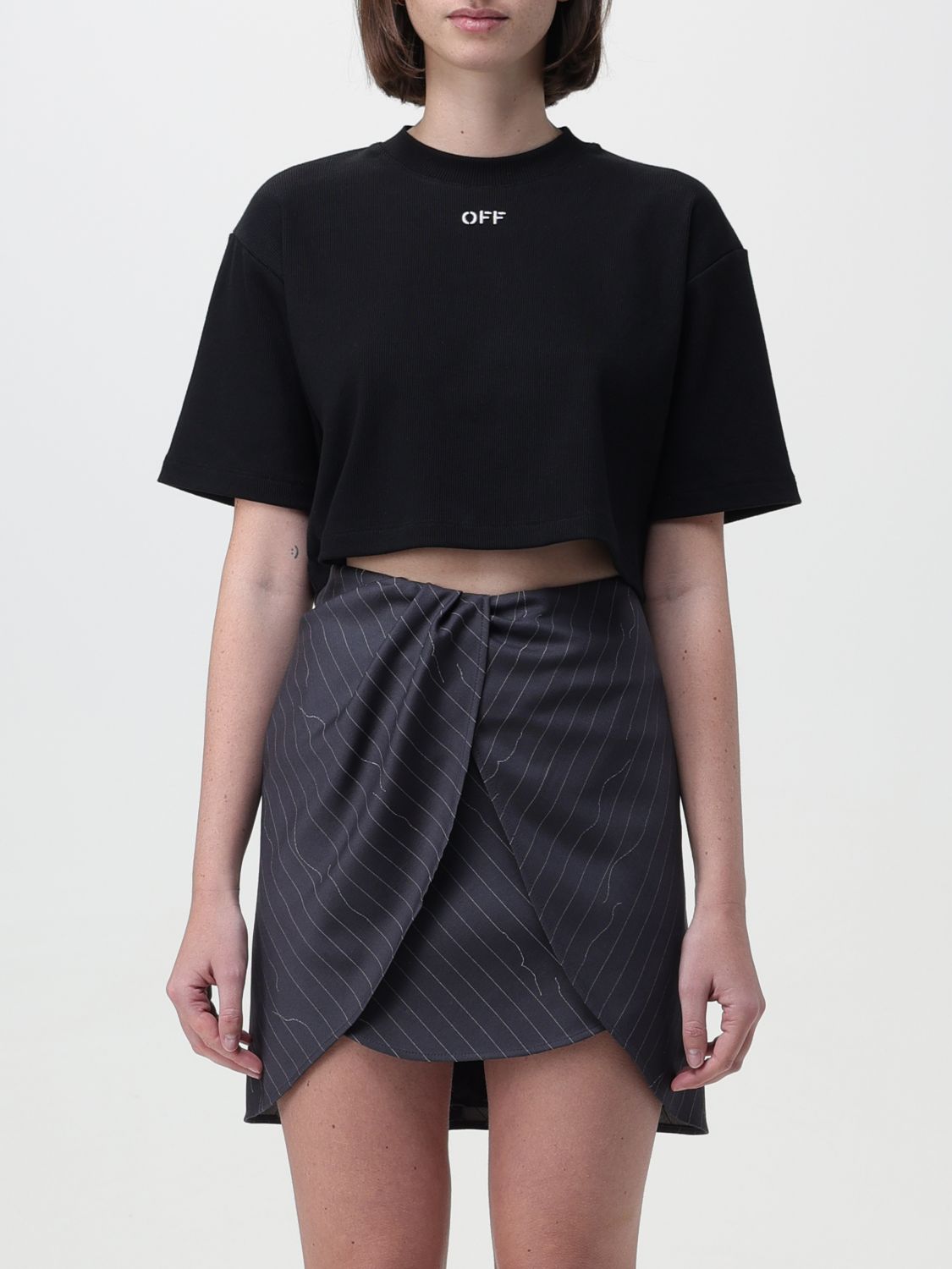 Off White T Shirt Woman Black