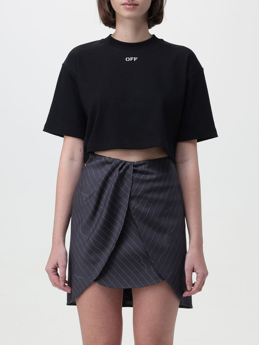 Off White T Shirt Woman Black