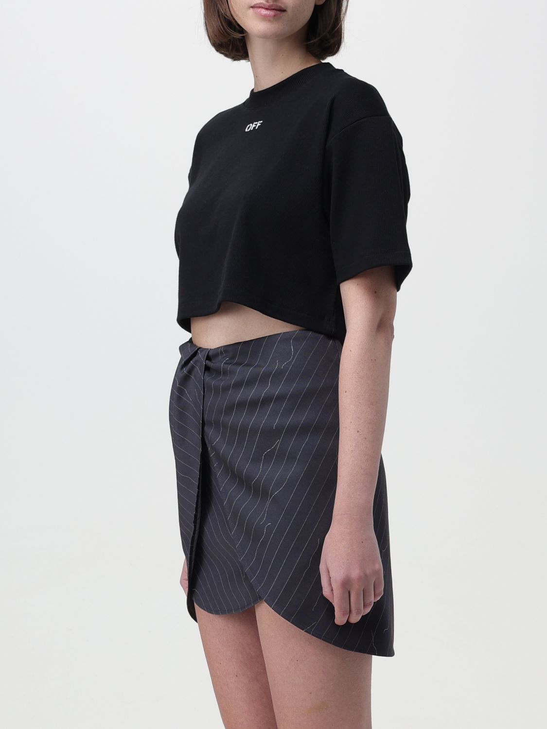 Off White T Shirt Woman Black