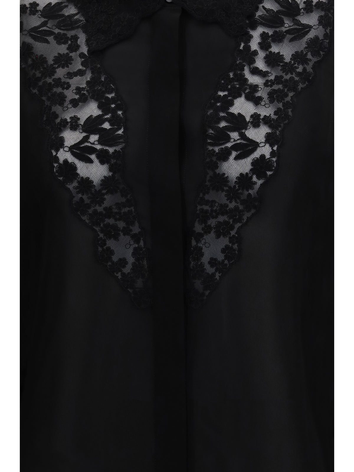 Fendi Georgette Shirt - Black