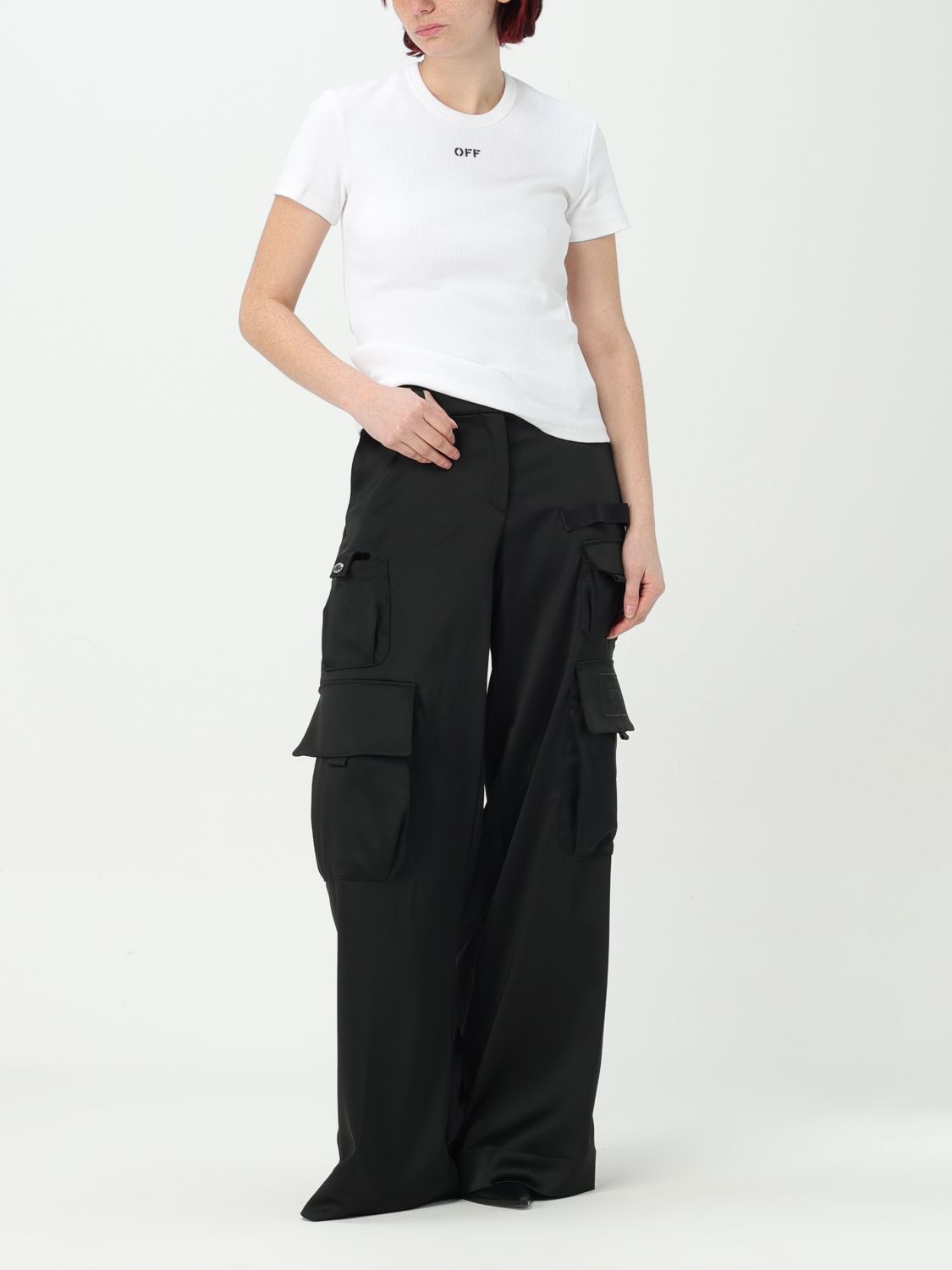 Off White T Shirt Woman Black