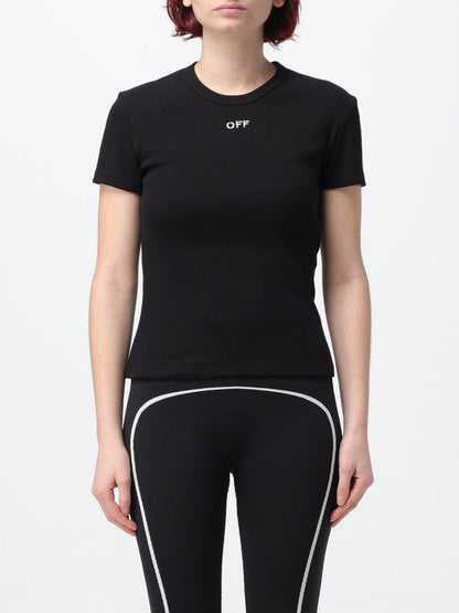 Off White T Shirt Woman Black