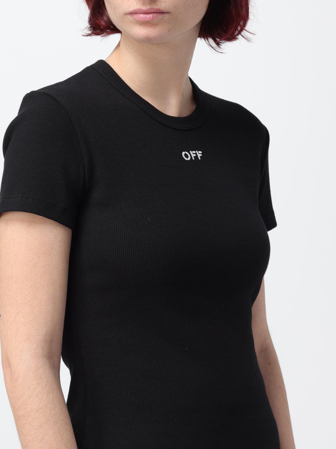 Off White T Shirt Woman Black