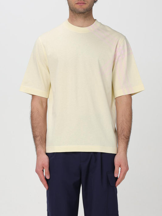 Burberry T Shirt Men Straw Yellow