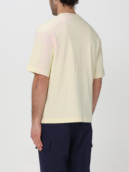 Burberry T Shirt Men Straw Yellow