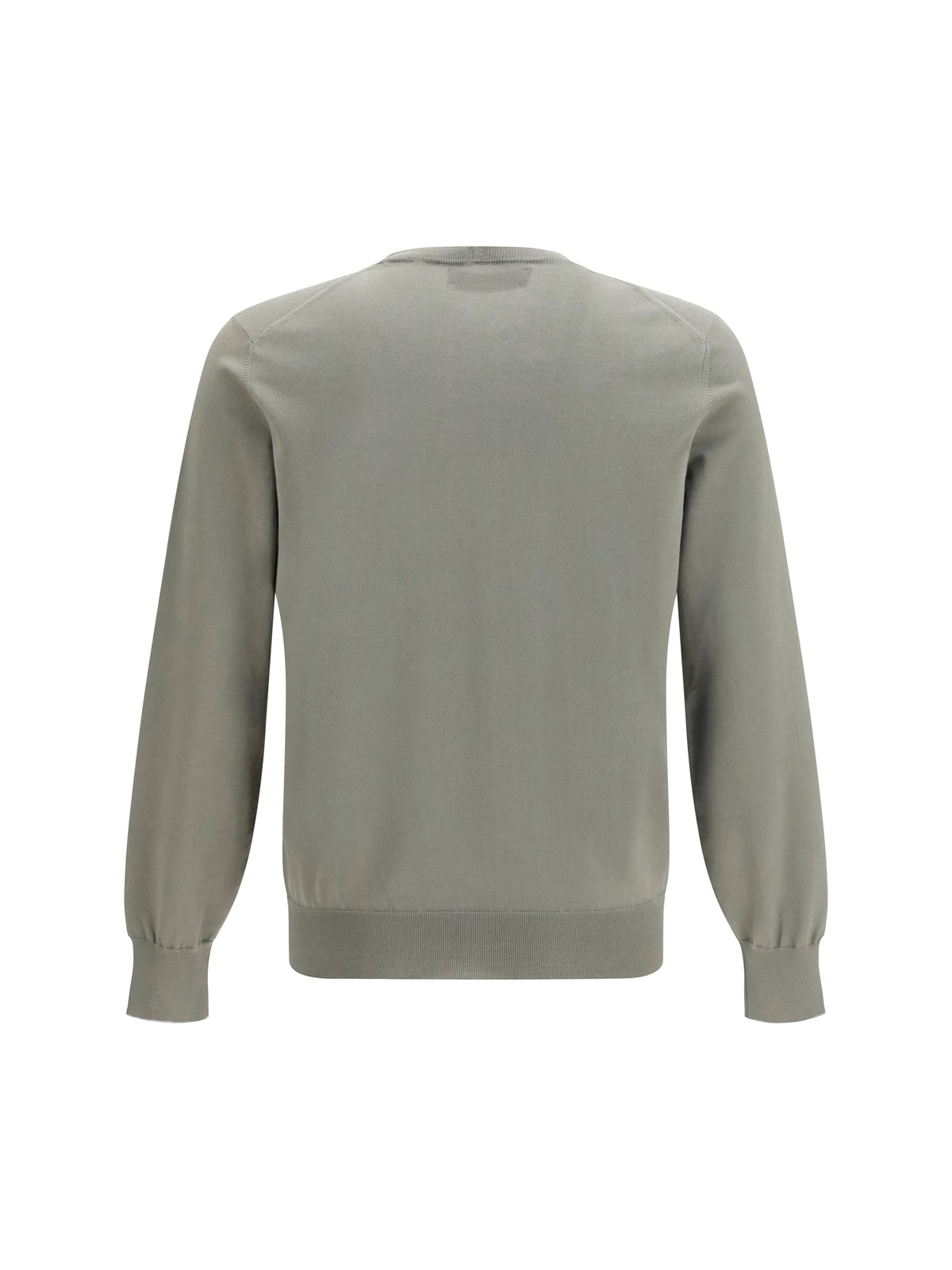 Brunello Cucinelli Sweater in cotton - Kaki+Grigio Light