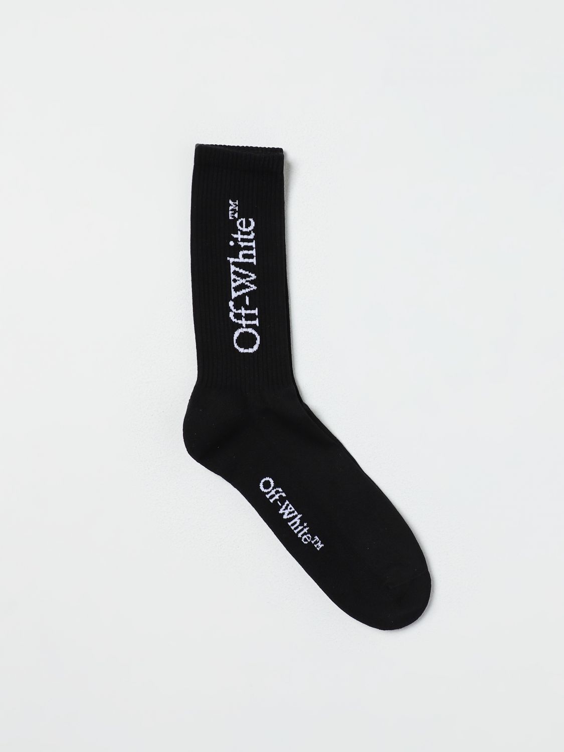 Off White Socks Men Black