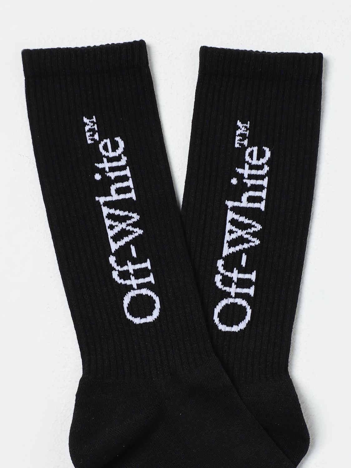 Off White Socks Men Black