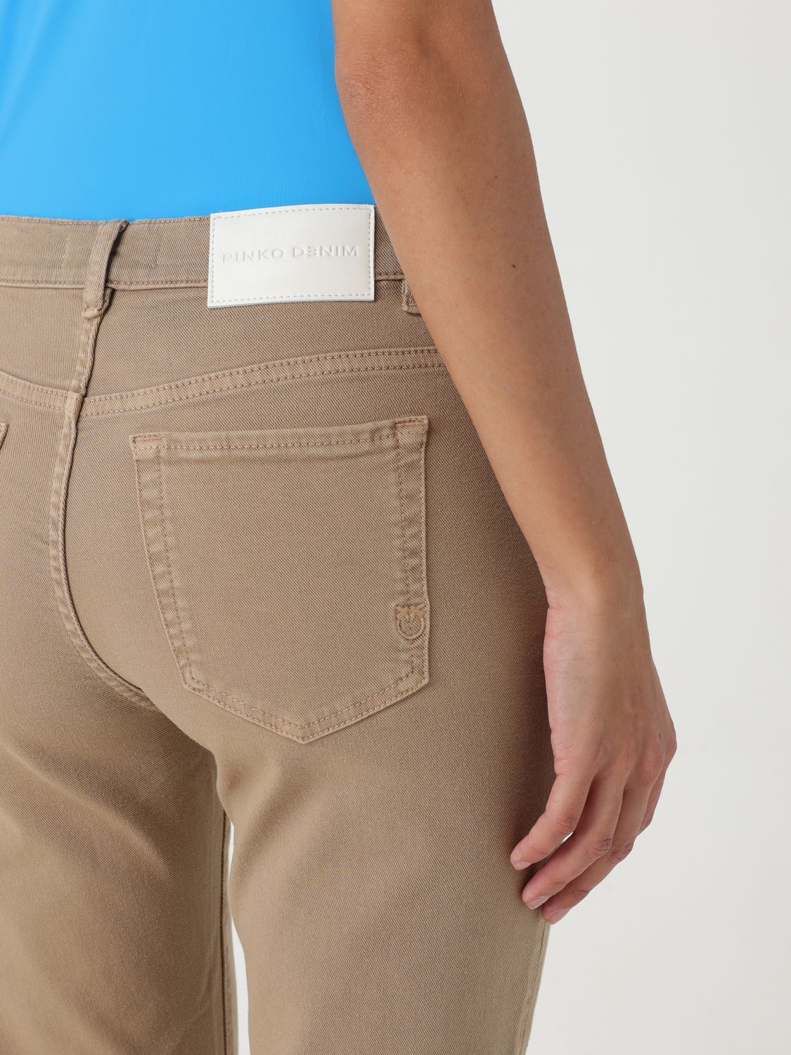 Pinko Jeans Woman Beige