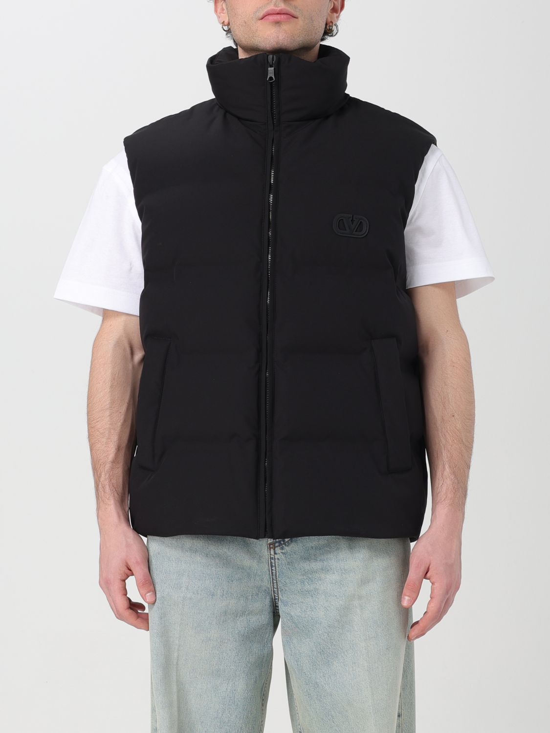 Valentino Suit Vest Men Black