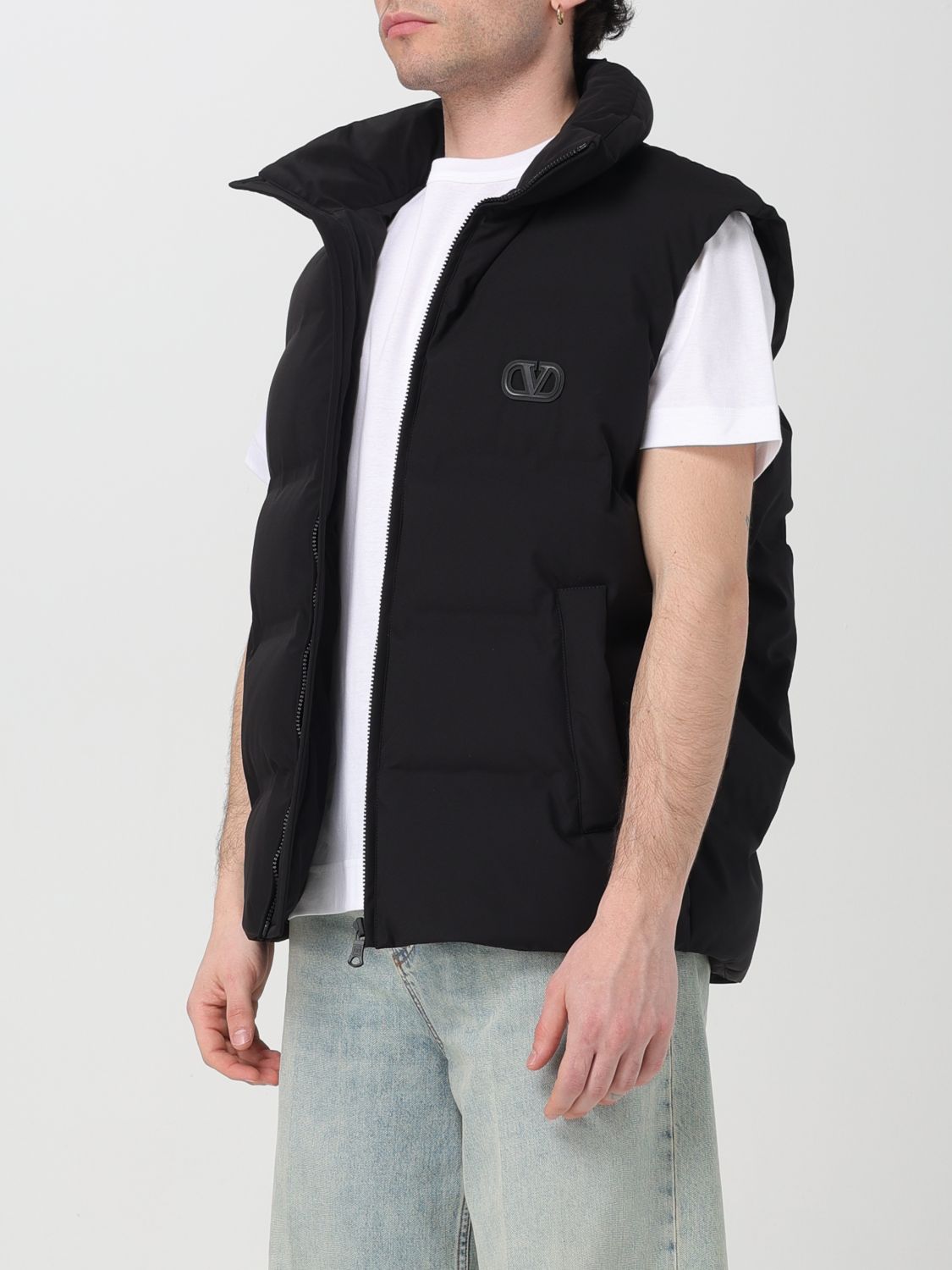 Valentino Suit Vest Men Black
