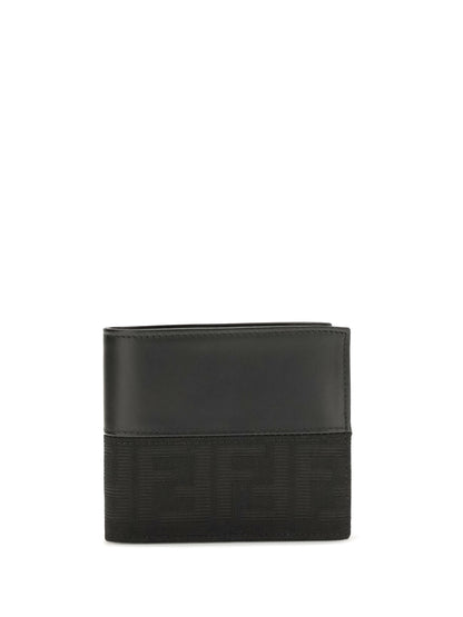 Fendi FF jacquard bifold Wallet - Black