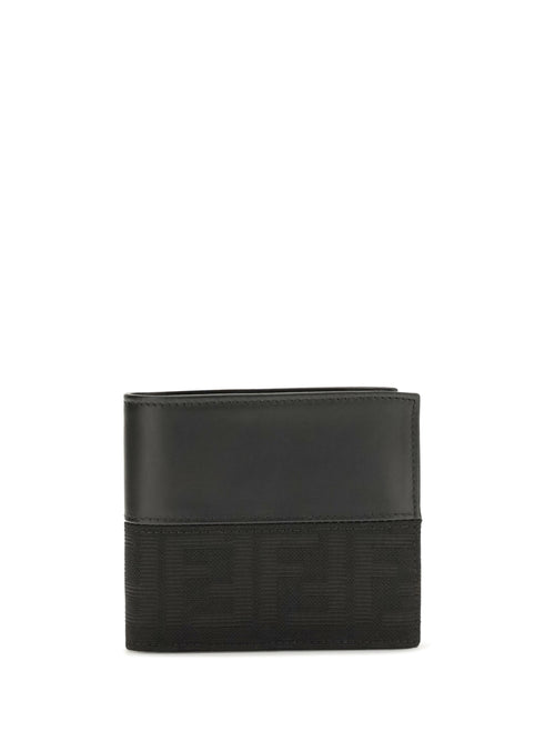 Fendi FF jacquard bifold Wallet - Black