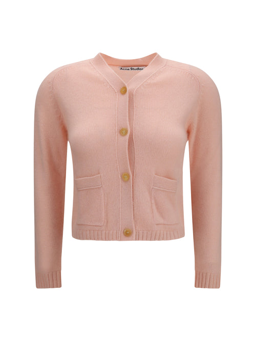 Acne Studios Cashmere V-neck Cardigan - Light Rose Pink