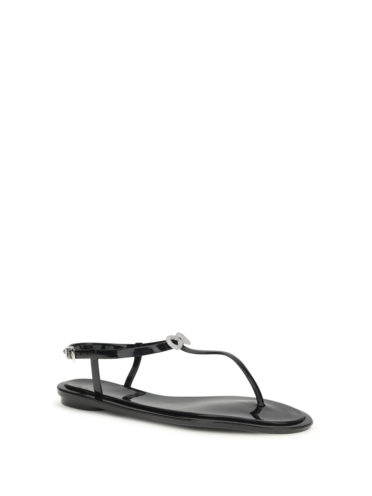 Mach & Mach Double Bow Sandals - Black