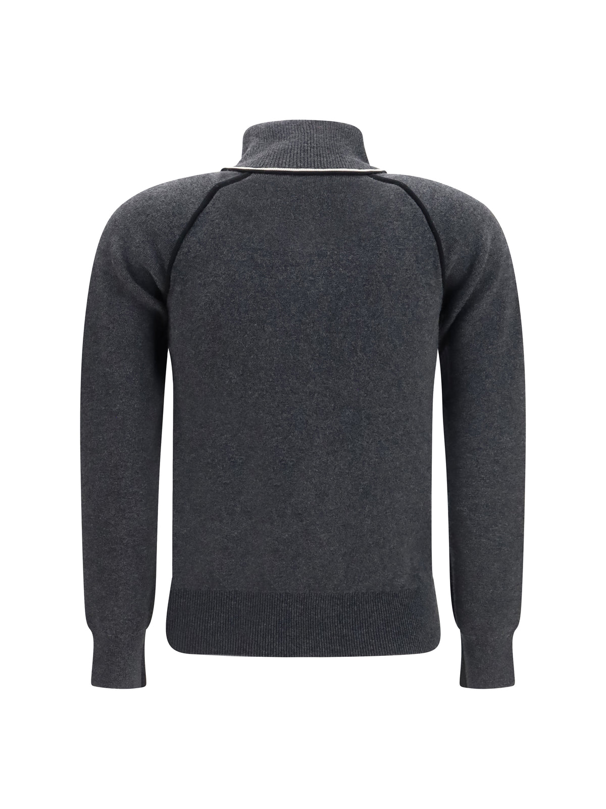 Marant Étoile Lanya logo and zip Cardigan - Anthracite/Black