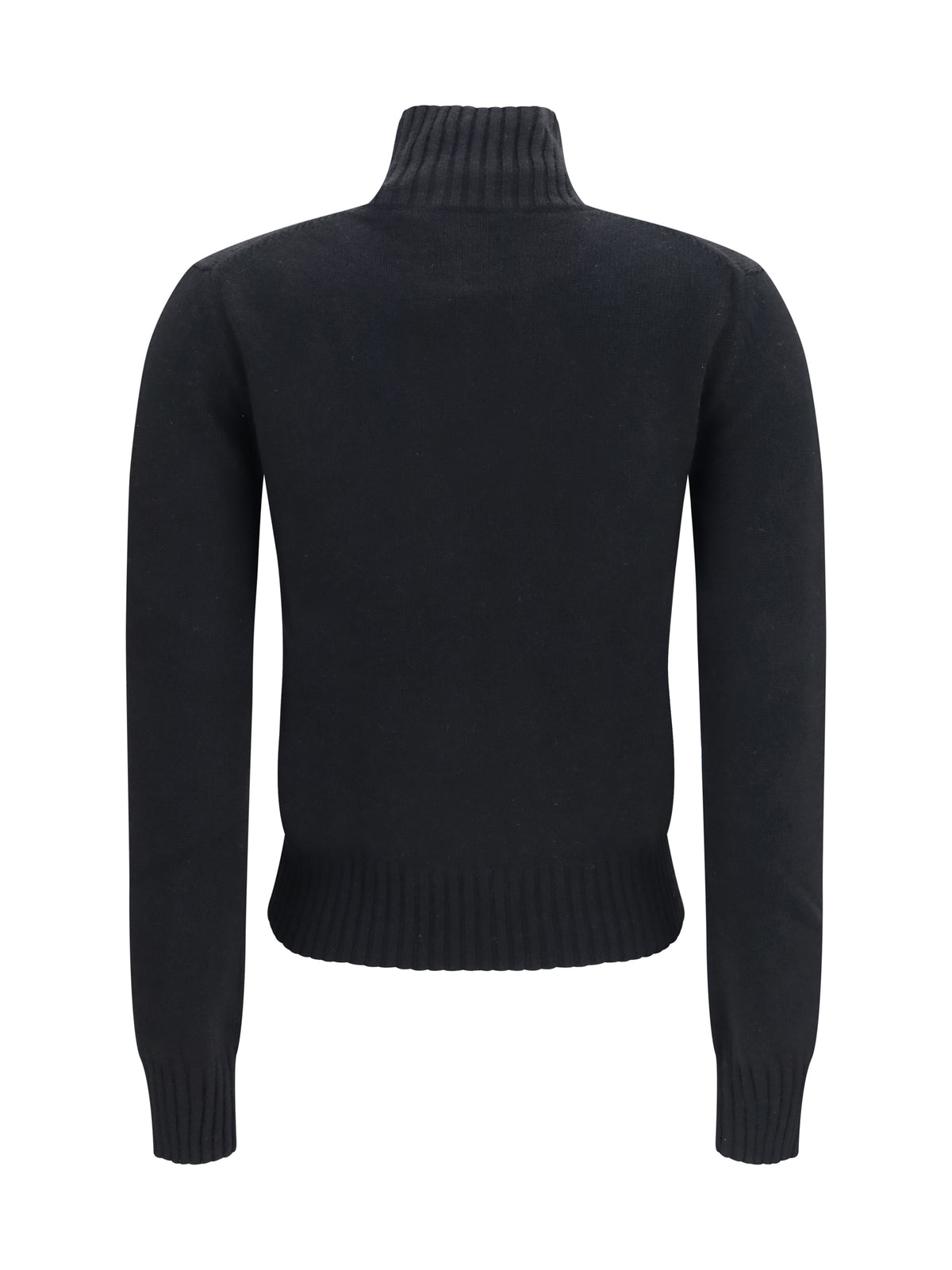 Ami Paris Ami De Coeur Turtleneck Sweater - Noir