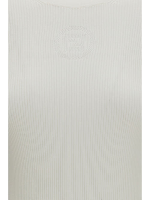 Fendi Short-sleeve cotton Sweater - Off White