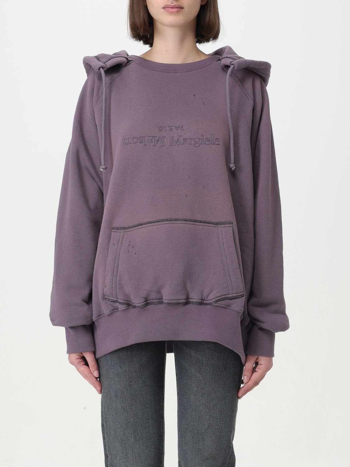 Maison Margiela Sweatshirt Woman Violet
