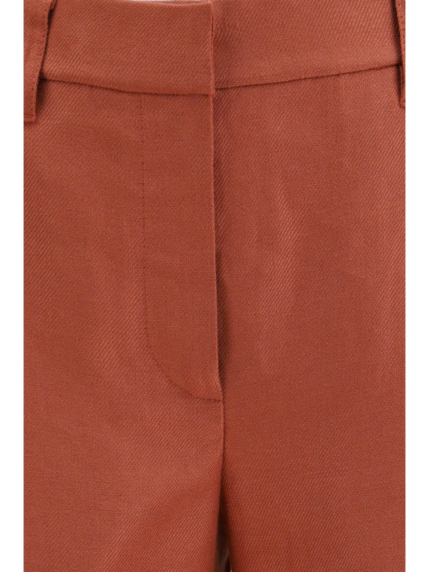 BRUNELLO CUCINELLI Wide-Leg Pants in linen with elastic waistband and belt loops