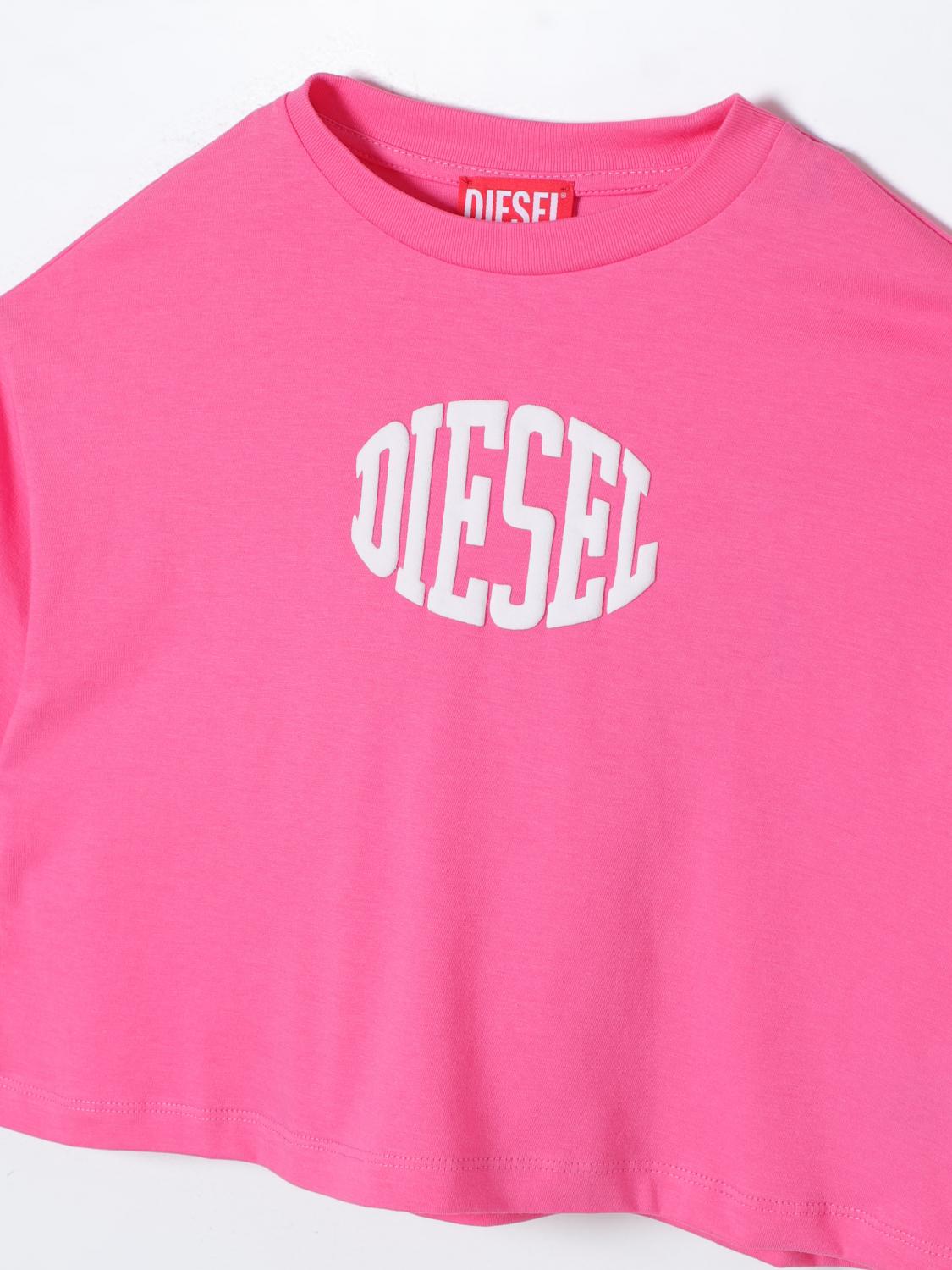 Diesel T Shirt Kids Pink