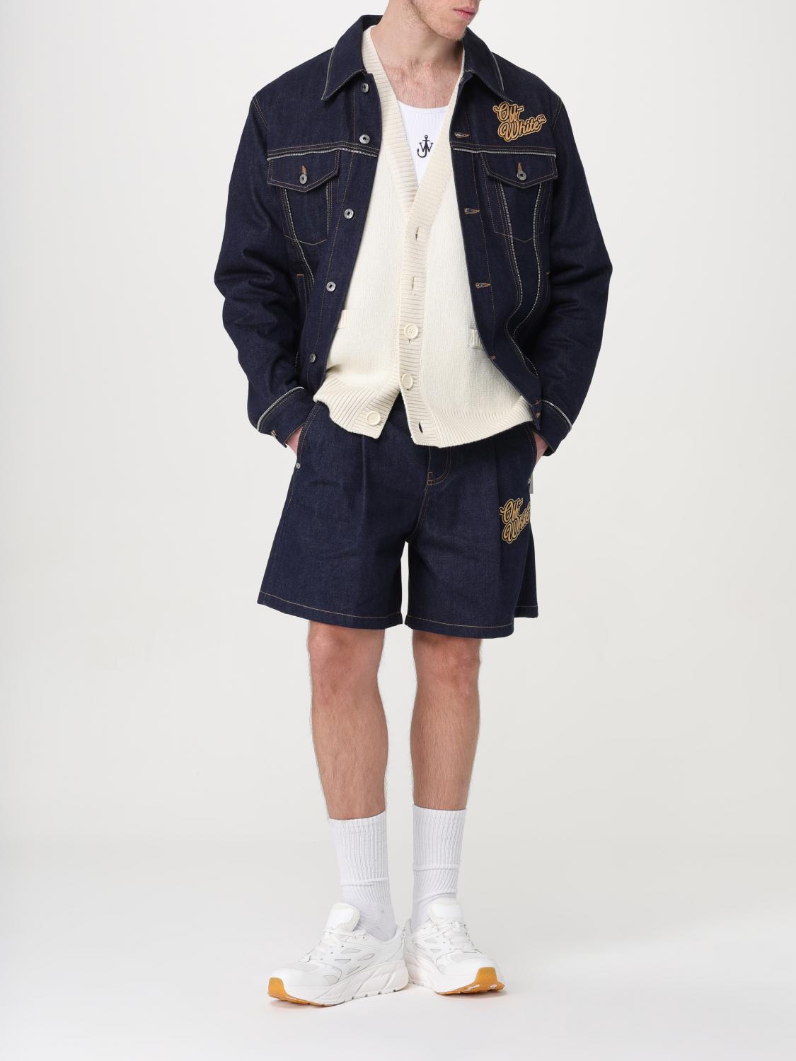 Off White Cardigan Men Beige