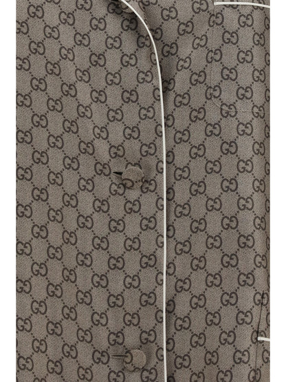 GUCCI Printed silk twill Shirt