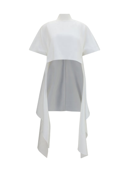 AlaïA Asymmetric cotton T-shirt - Blanc