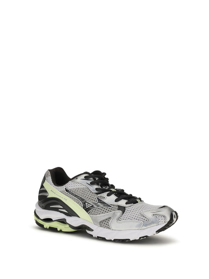 Mizuno Wave Rider 10 Sport Sneakers - Cloudscape/Black Sand/Grossular Green
