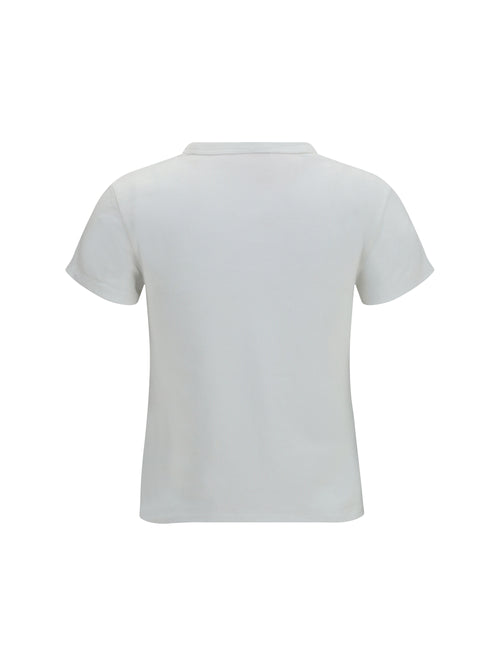 Kenzo Kenzo Tulip embroidered cotton T-shirt - Off White