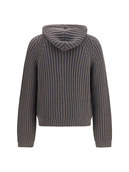 Our Legacy Level Hooded Sweatshirt - Sage Stripe
