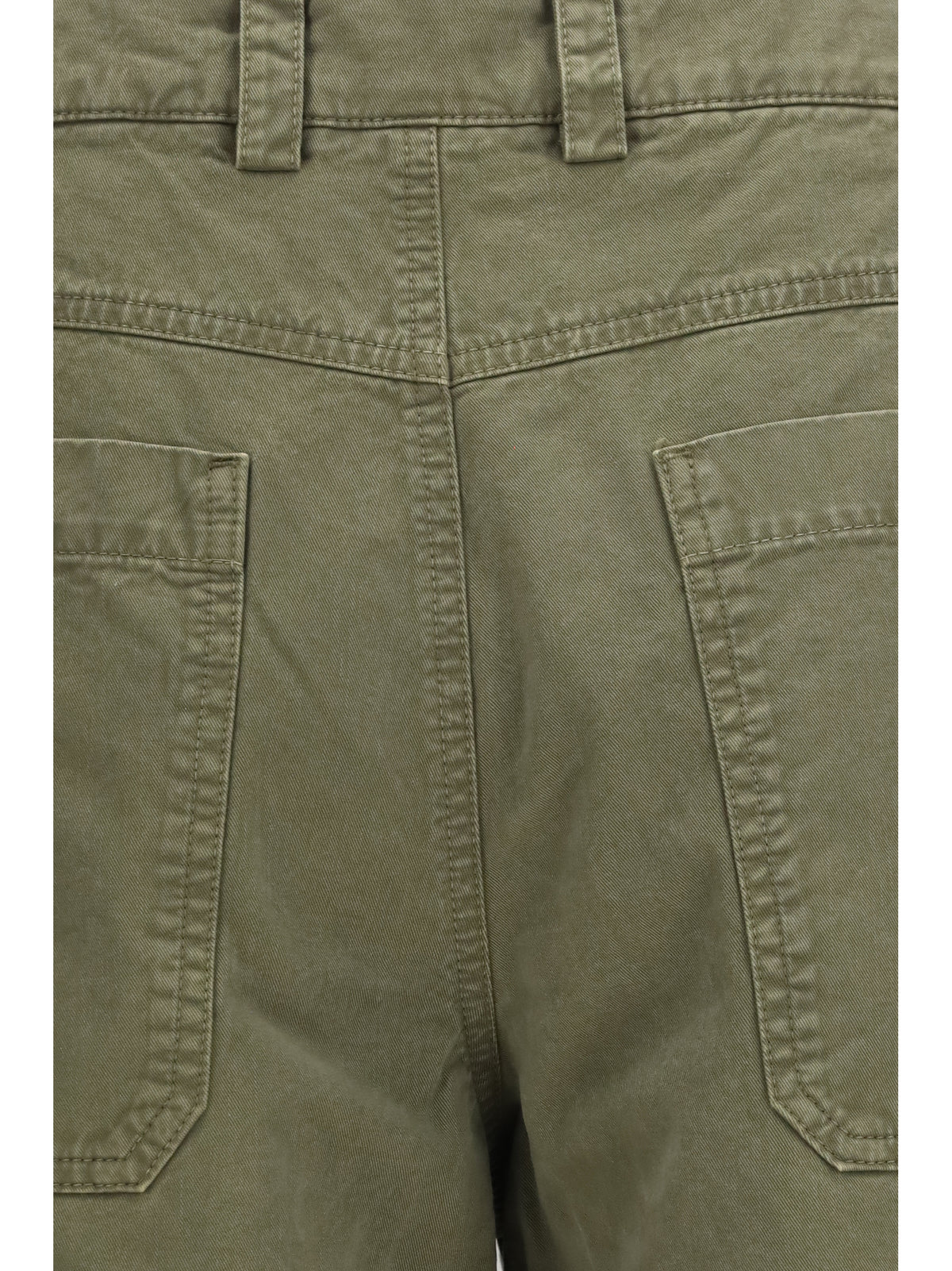 Off-White Racing Staff cotton gabardine Pants - Dusty Olive