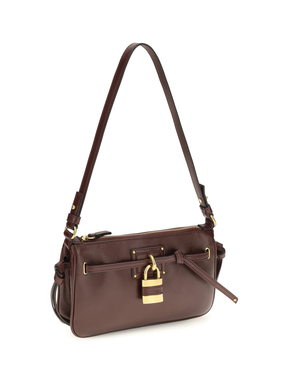 Chloé Paddington Sling Mini Shoulder Bag - Burnt Red